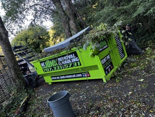 MC trailer filled during a removal project